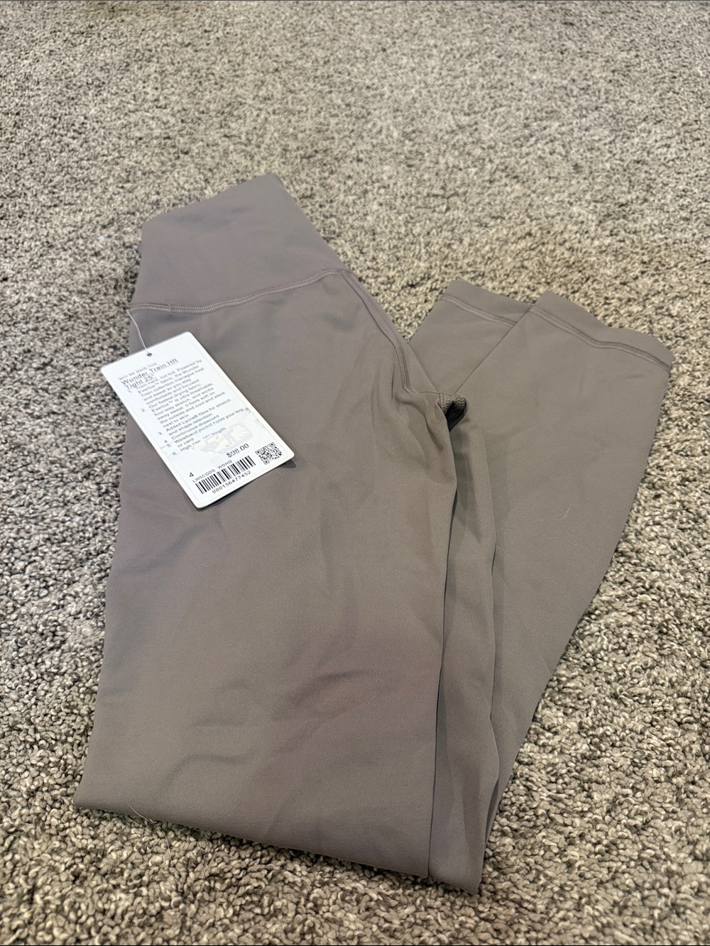 lululemon taupe high-waist leggings